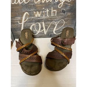 Skechers Shoes - Skechers Cork Wedge Sandals Heels Shoe Skechers Shoes - Skechers Cork Wedge Sandals Heels Shoe